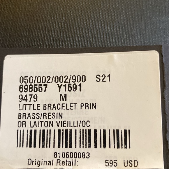 Saint Laurent Pattern Leopard Bangle in Metal and Resin - Picture 6 of 6